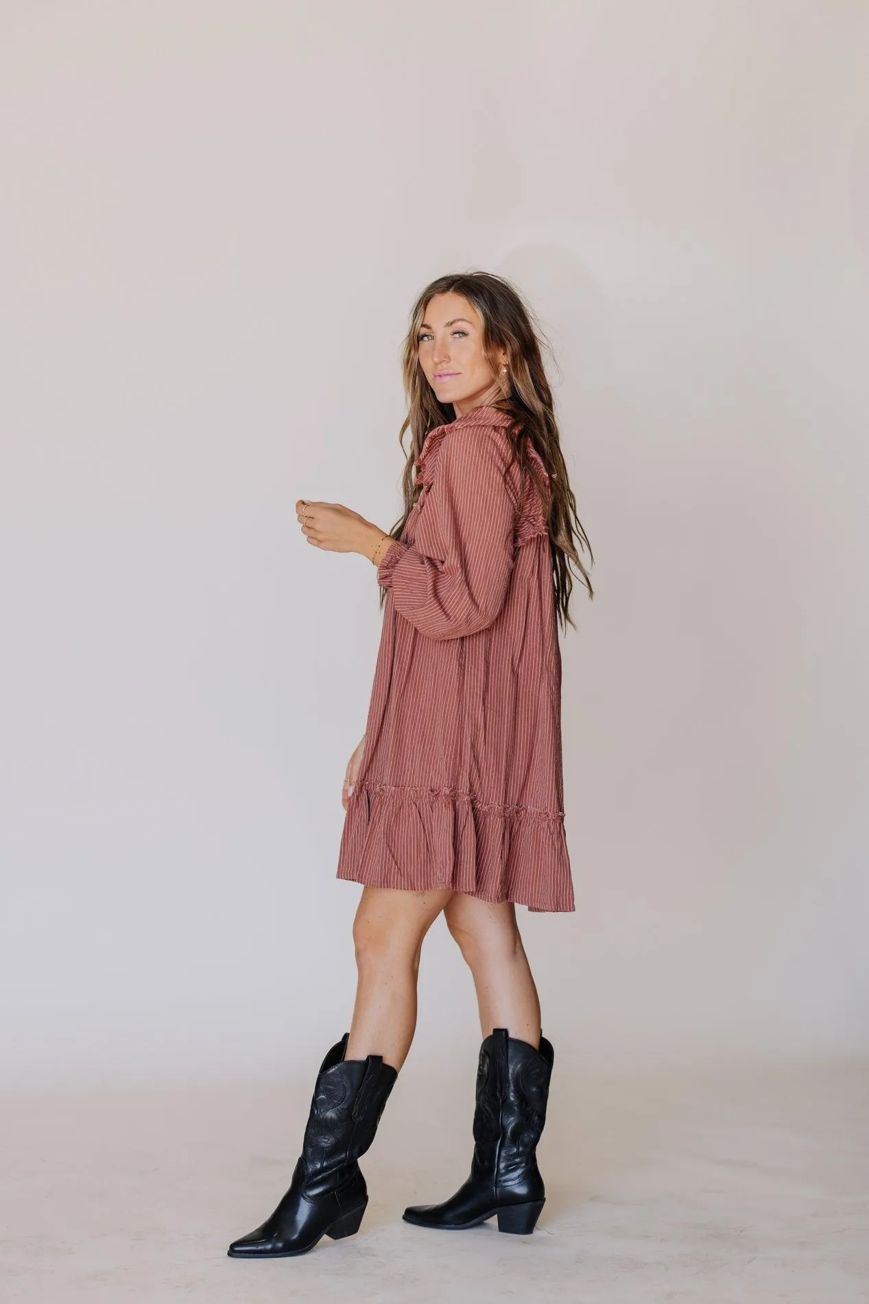 Kay Cotton Long Sleeve Dress