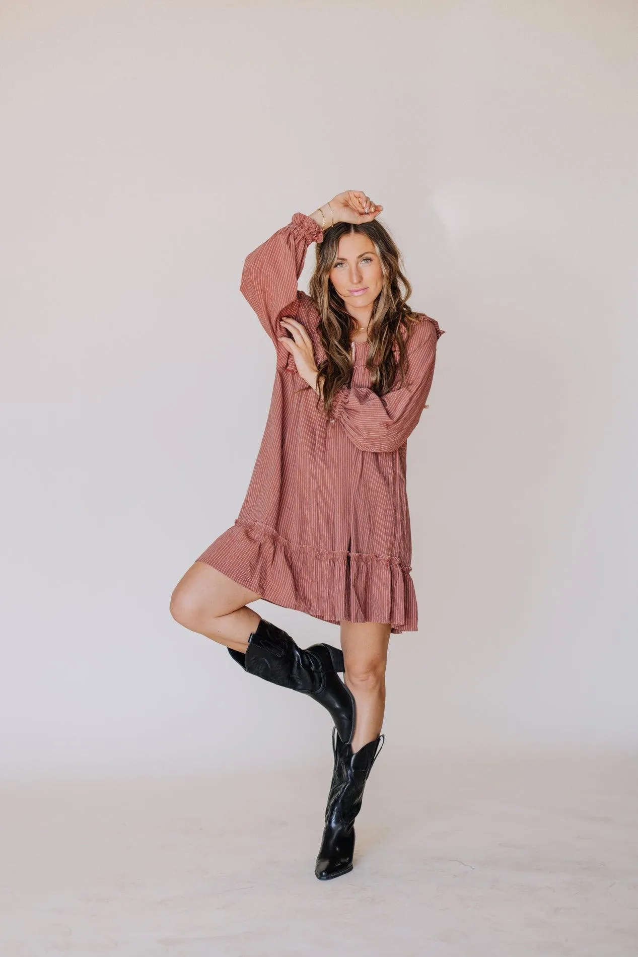 Kay Cotton Long Sleeve Dress