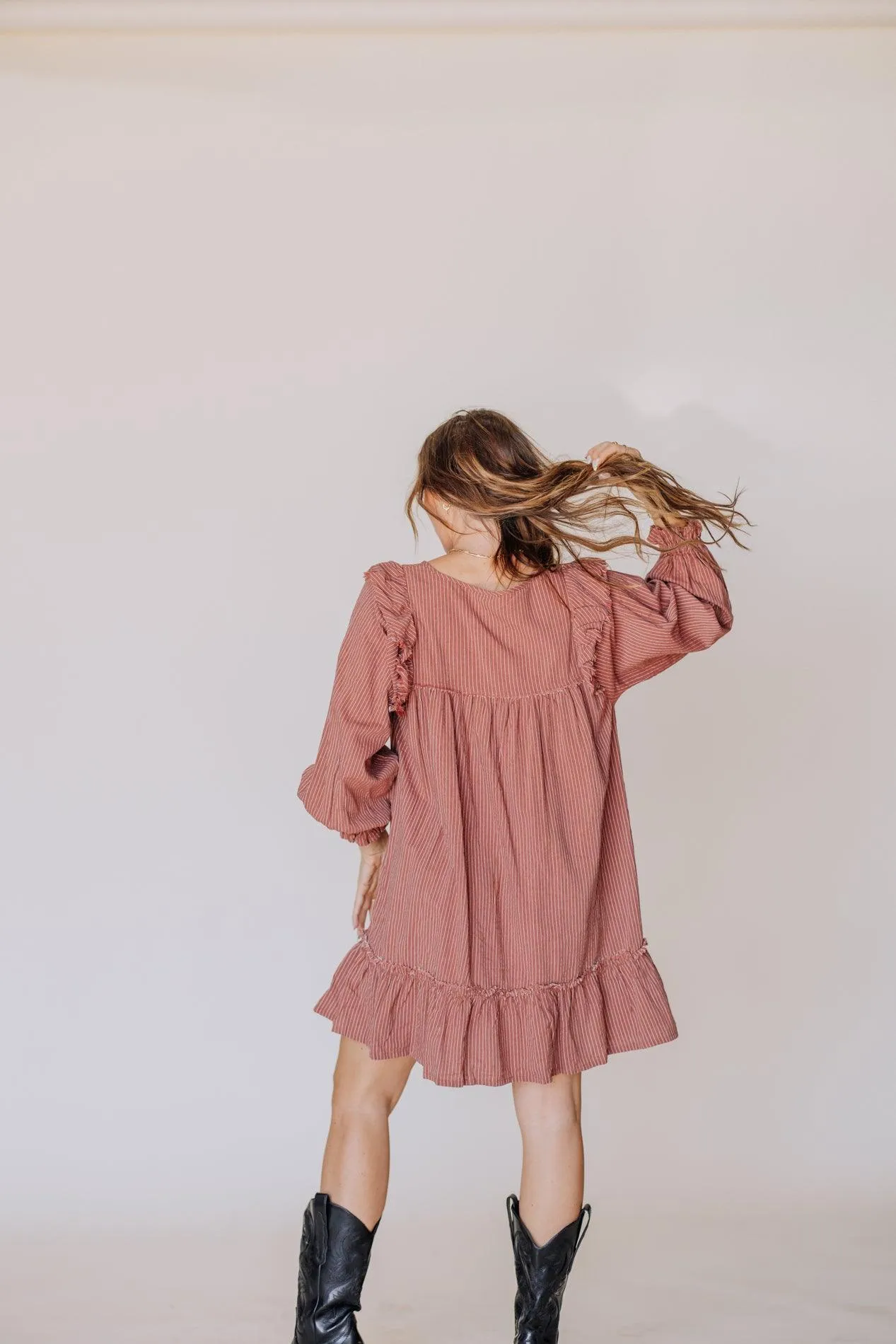 Kay Cotton Long Sleeve Dress