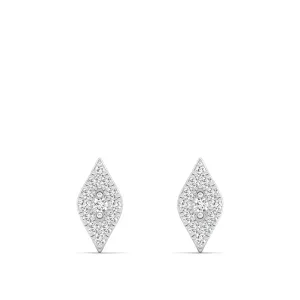 Kite-Shaped Diamond Stud Earrings