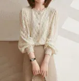 Klare – Sophisticated Women's Lace Blouse