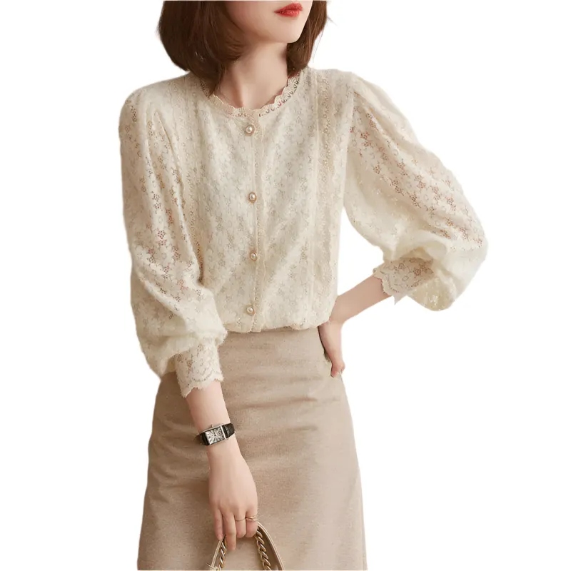 Klare – Sophisticated Women's Lace Blouse