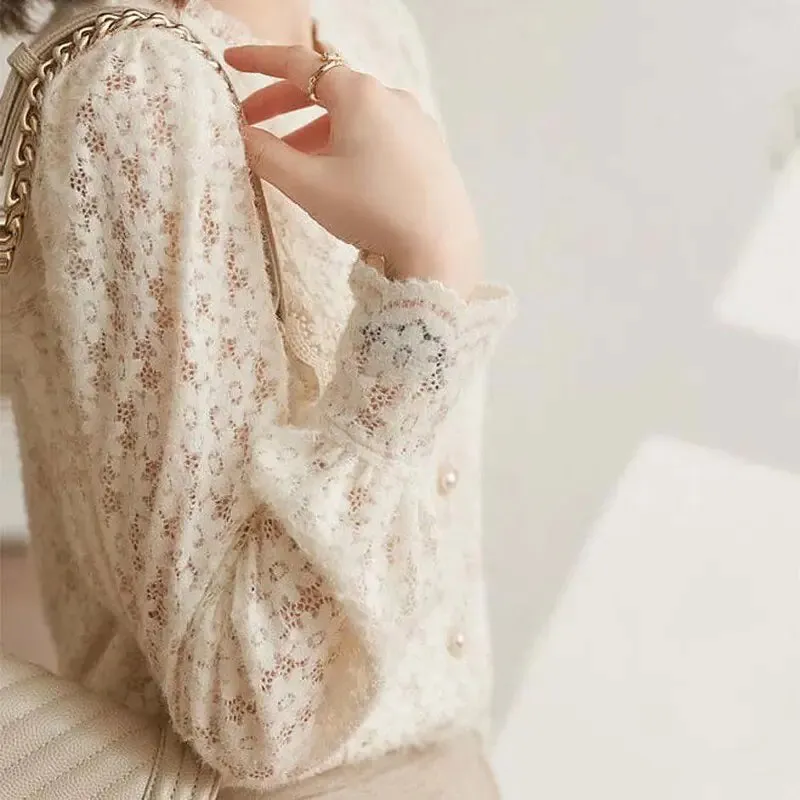 Klare – Sophisticated Women's Lace Blouse