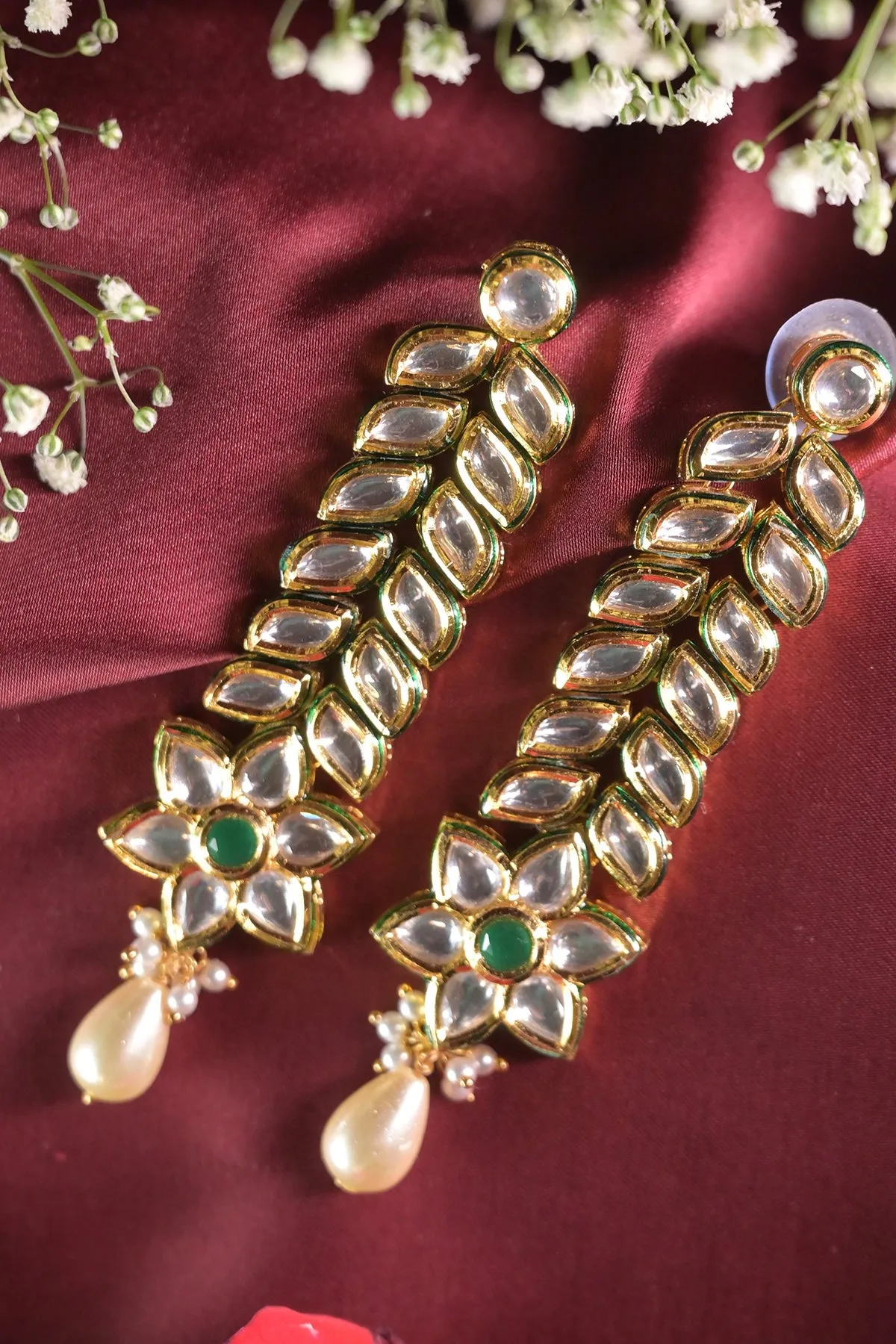 Kumud Kundan Dangler Earrings