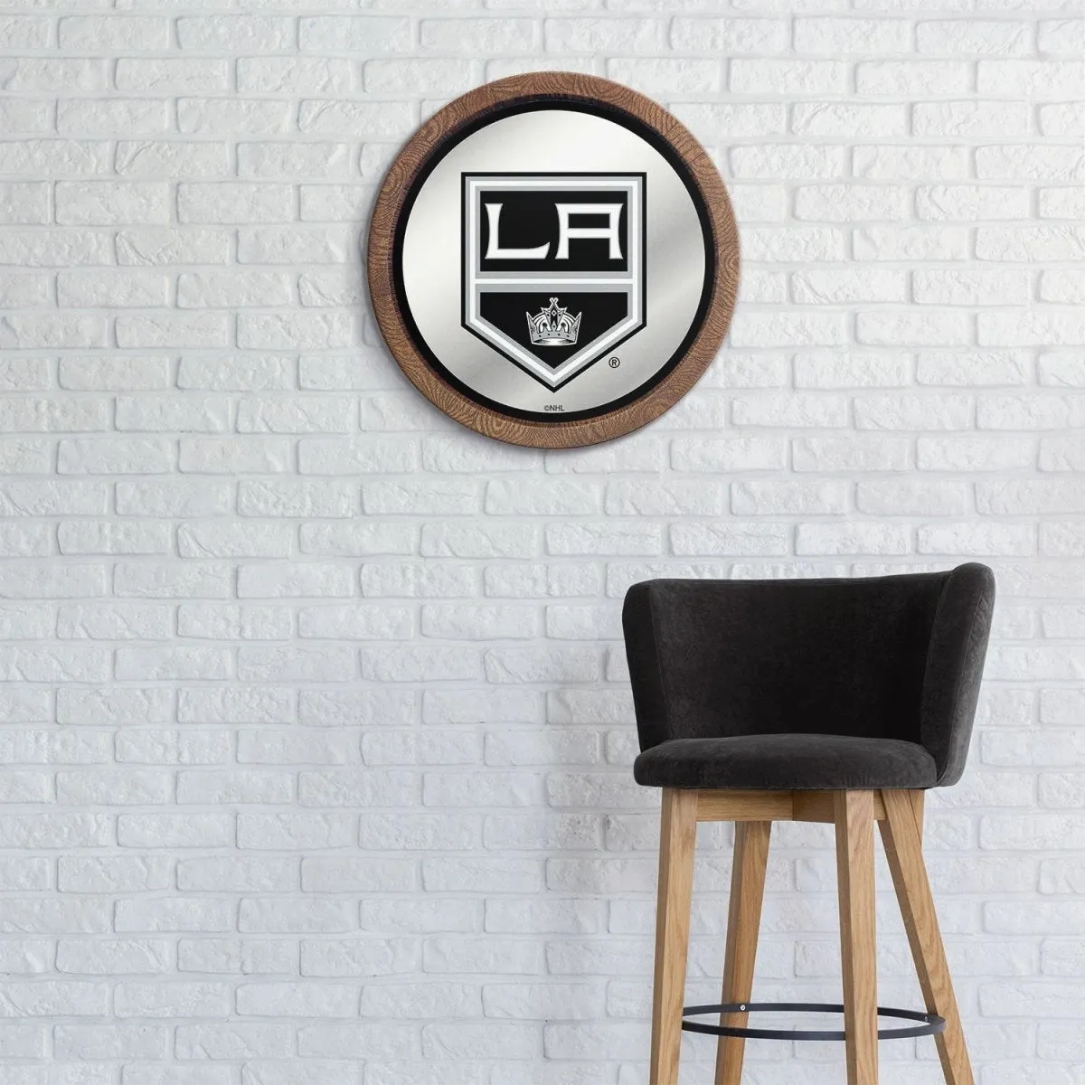 LA Kings: Mirrored Barrel Top Wall Sign