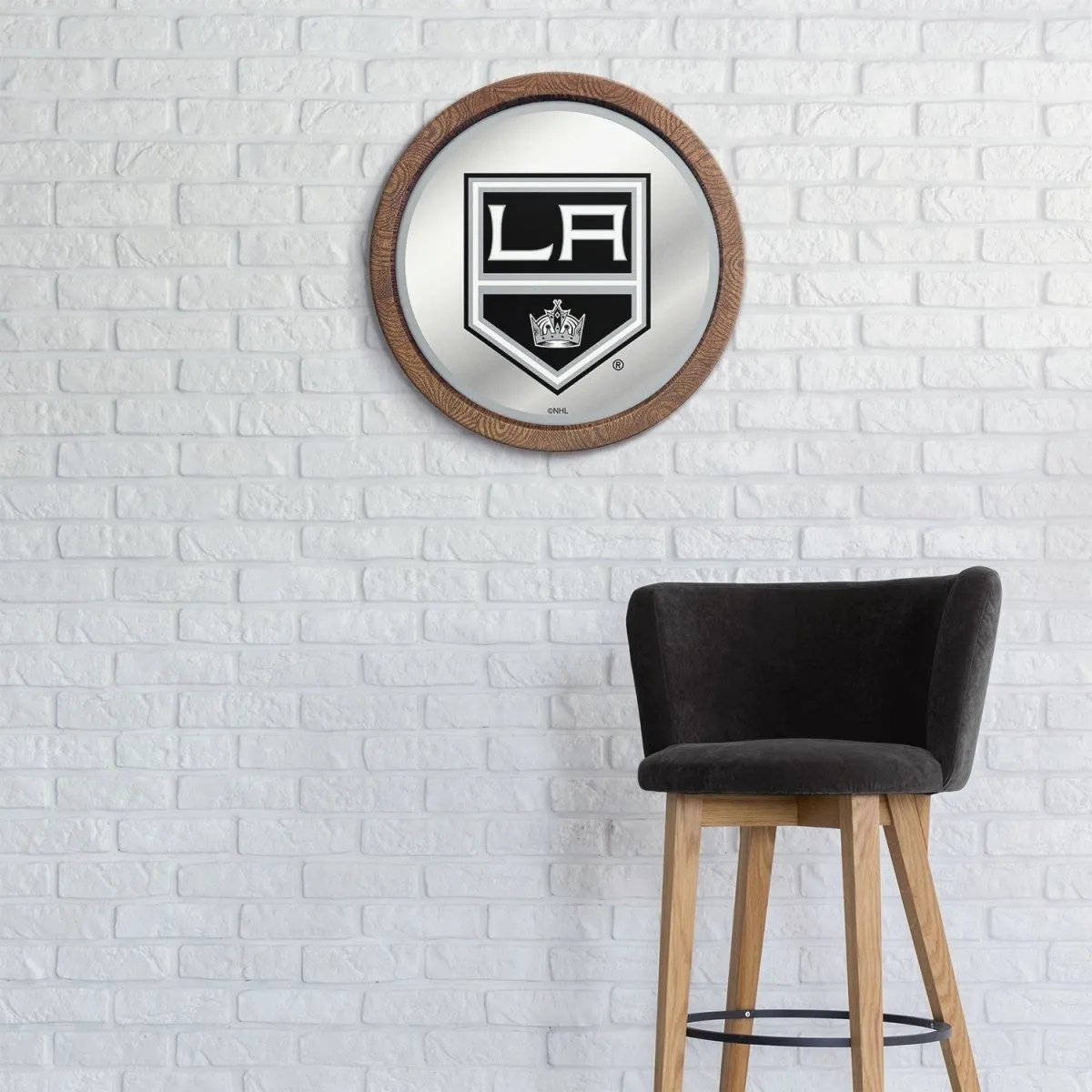 LA Kings: Mirrored Barrel Top Wall Sign