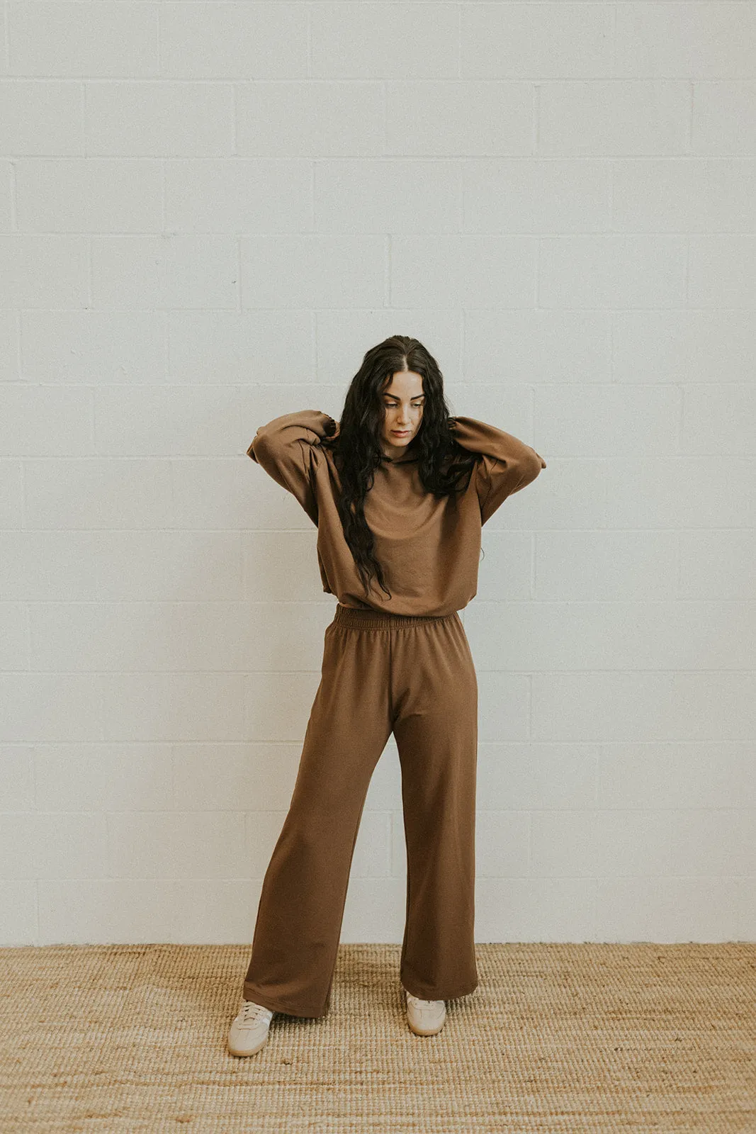 Ladies Terry Wide Leg Sweatpants