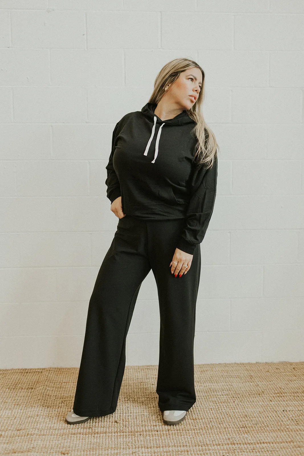Ladies Terry Wide Leg Sweatpants