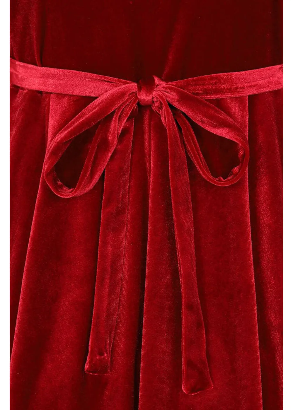 Lady V Lyra Velvet 50's Swing Dress Red