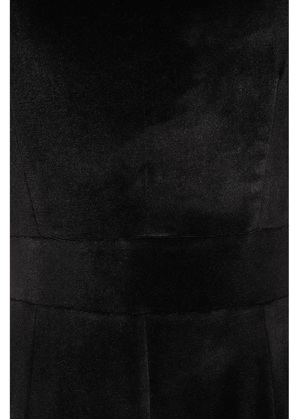 Lady V Lyra Velvet 50's Swing Jurk Zwart