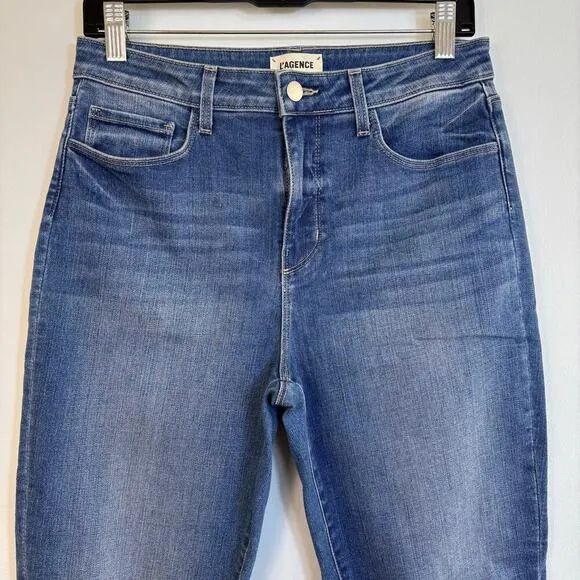 L'Agence Margot High Rise Skinny Jeans size 29 Syracuse Distressed