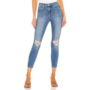 L'Agence Margot High Rise Skinny Jeans size 29 Syracuse Distressed