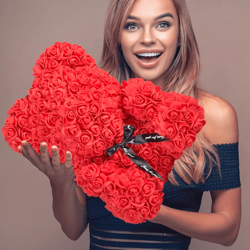 Large Rose Bear – A Unique And Elegant Gift