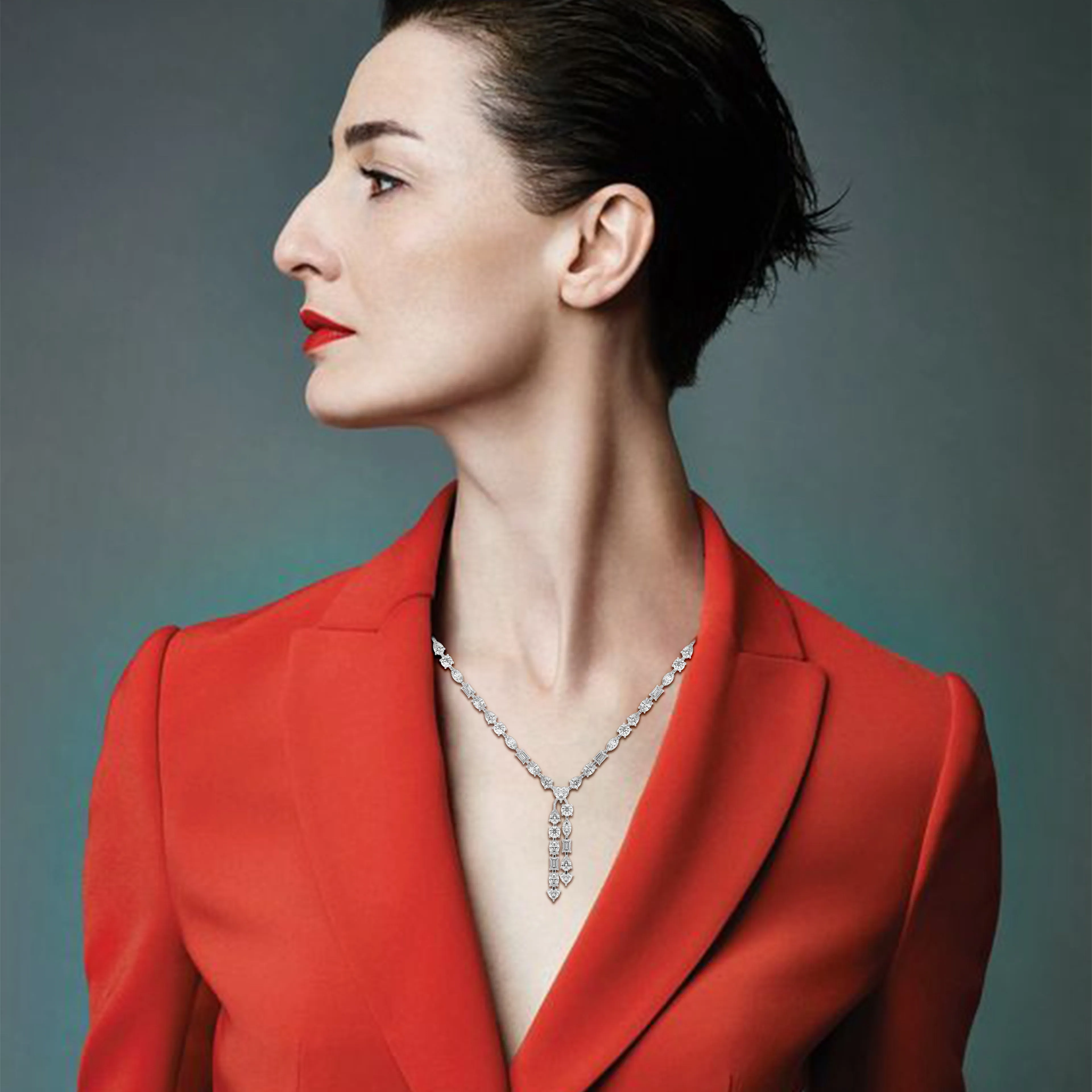 Lariat Necklace – Elegant Y-Shaped Drop