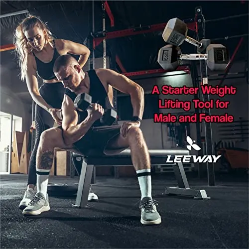 LEEWAY Hex Dumbbells Pack (10 kg*2)| Gym Dumbbells| Rubber Coating Free Weight Dumbbell Set| Rubber Encased Hex Fixed Dumbbell Weight| Professional Rubber Coated Hexa Dumbbells (10Kg Pair), Black