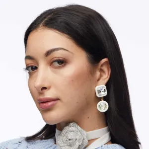 Lele Sadoughi Ivory Gem Drop Earrings