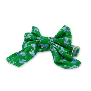 Leopard Parade Classic Dog Collar   Sailor Bow