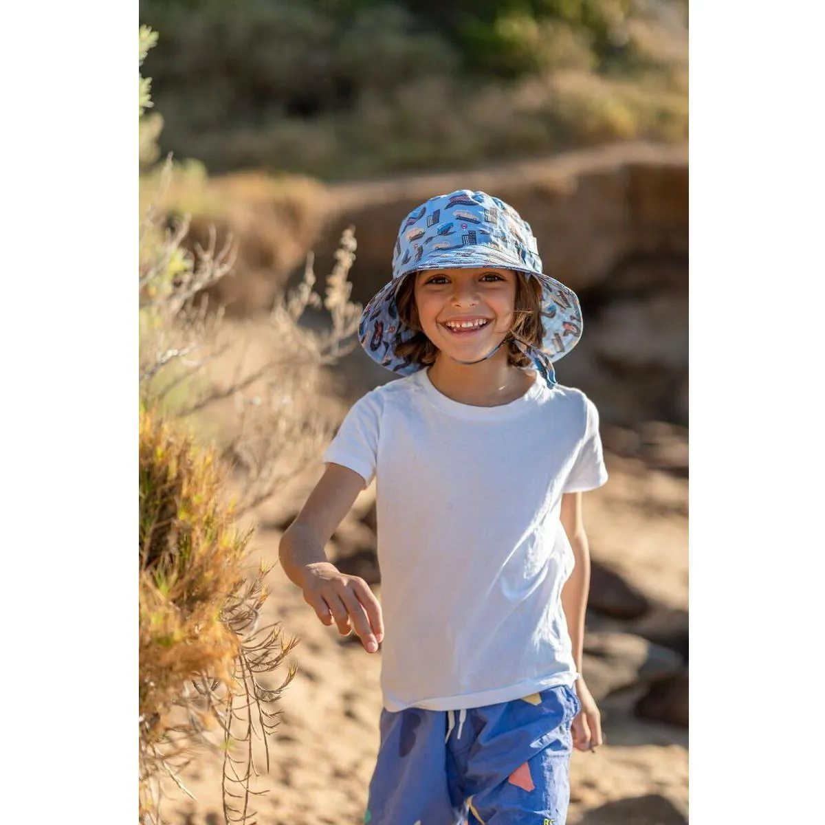 Lets Hit The Road Wide Brim Bucket Hat