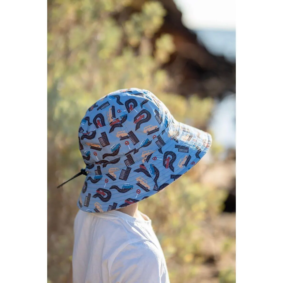 Lets Hit The Road Wide Brim Bucket Hat