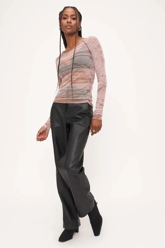 Let's Play Tiger Tie Dye Long Sleeve - French Roast