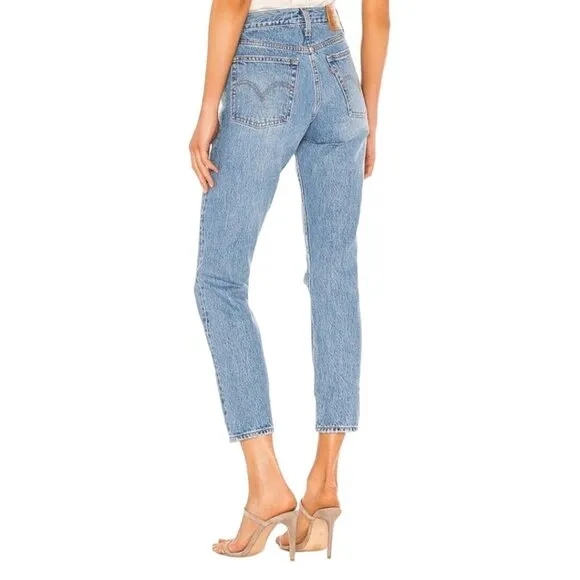 Levi's Wedgie Premium Denim Busted Knees Button Fly 100% Cotton Jeans Size 28