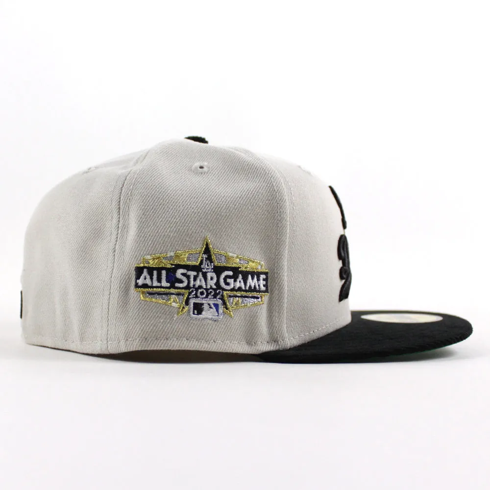 Los Angeles Dodgers 2022 All Star Game New Era 59Fifty Fitted Hat (Stone Black Green Under Brim)