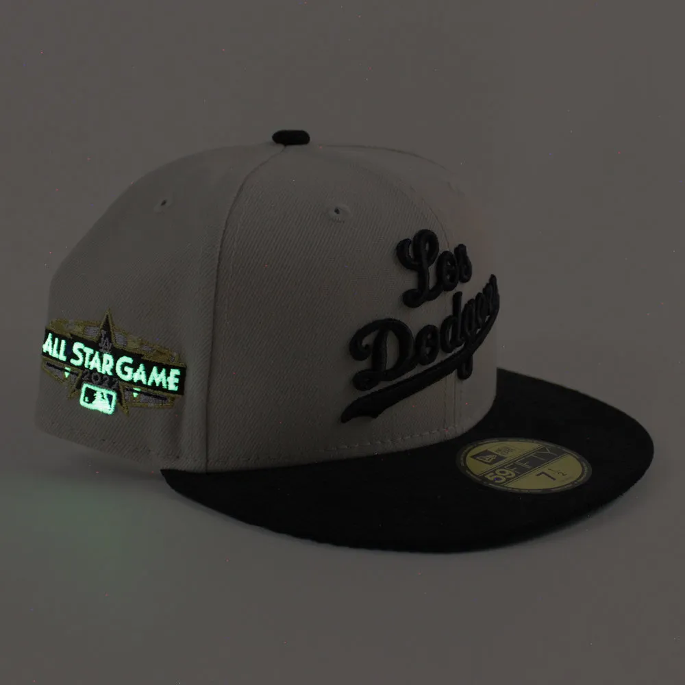 Los Angeles Dodgers 2022 All Star Game New Era 59Fifty Fitted Hat (Stone Black Green Under Brim)