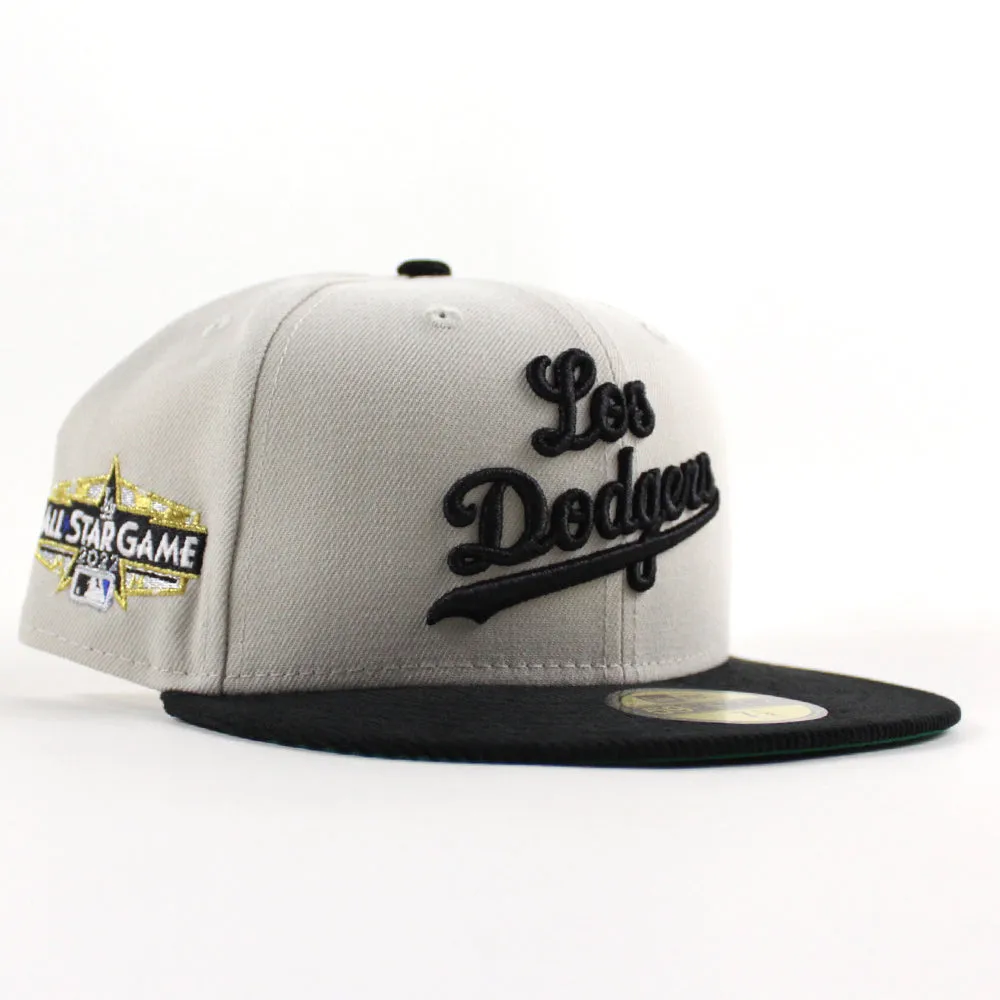 Los Angeles Dodgers 2022 All Star Game New Era 59Fifty Fitted Hat (Stone Black Green Under Brim)