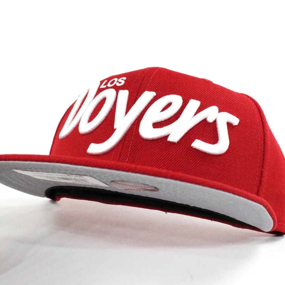 Los Doyers New Era 59Fifty Fitted Hat (Red Gray Under Brim)