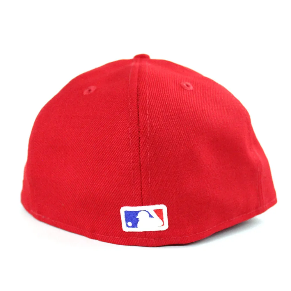 Los Doyers New Era 59Fifty Fitted Hat (Red Gray Under Brim)