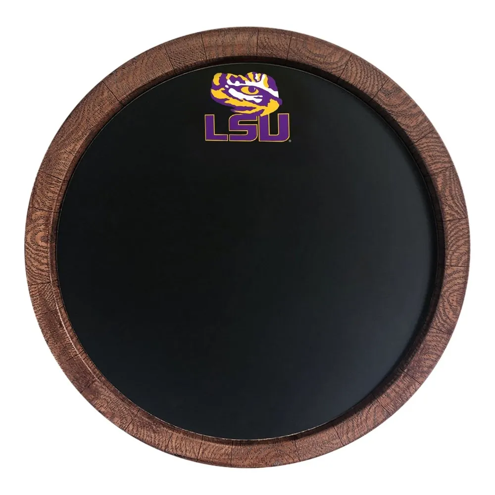 LSU Tigers: Chalkboard "Faux" Barrel Top Sign