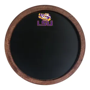 LSU Tigers: Chalkboard "Faux" Barrel Top Sign