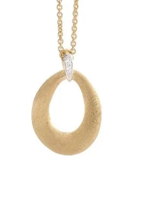 Marco Bicego Lucia 18K Yellow Gold and Diamond Loop Pendant