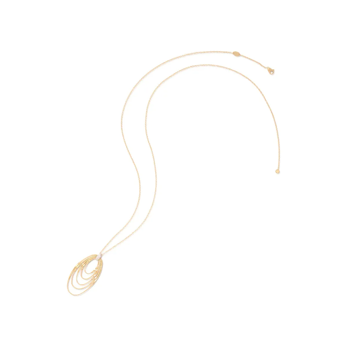 Marco Bicego Marrakech Onde Diamond Large Concentric Pendant Necklace