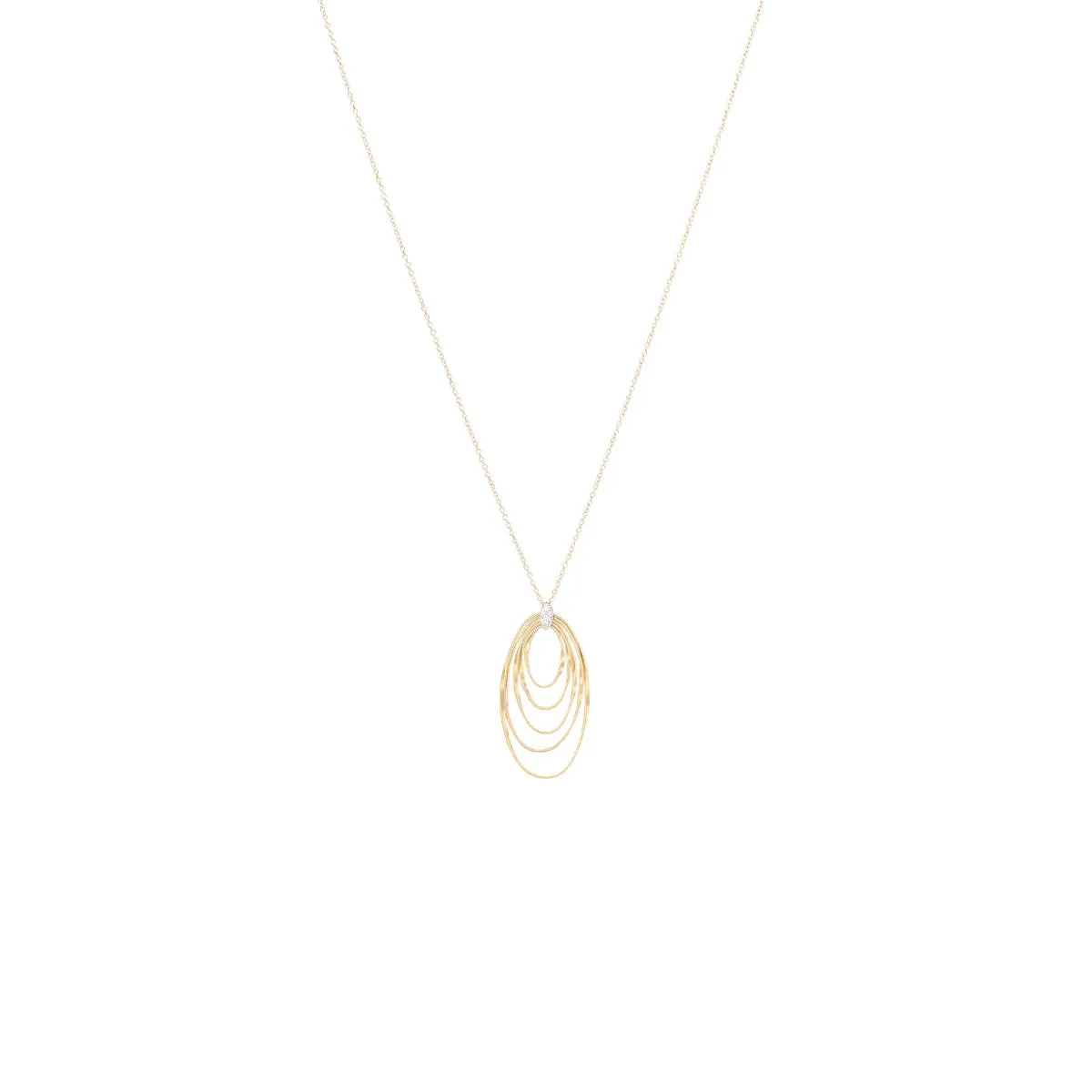 Marco Bicego Marrakech Onde Diamond Large Concentric Pendant Necklace