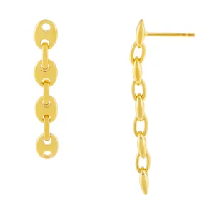 Mariner Link Drop Stud Earring