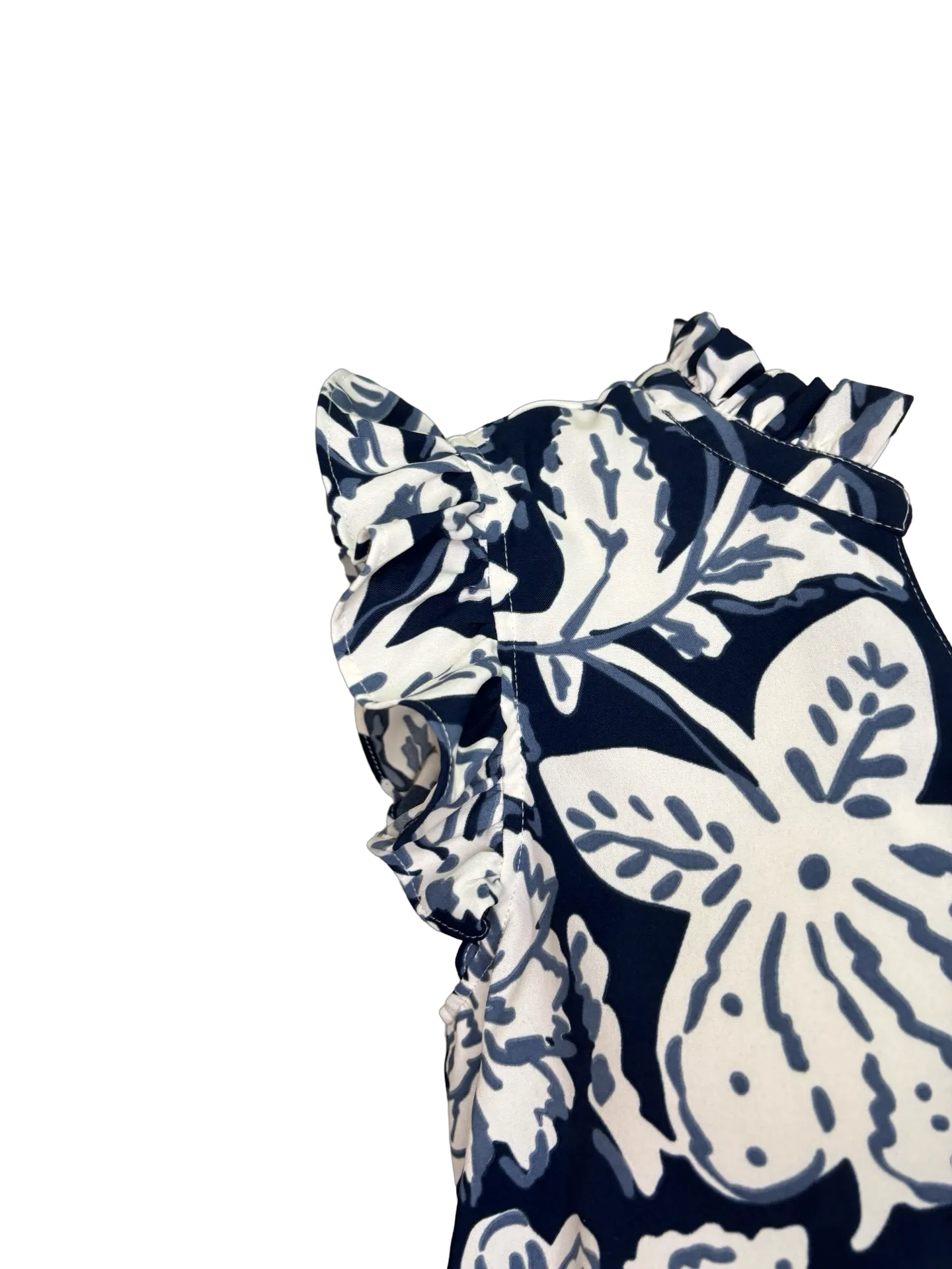 Marlo Printed Top Navy