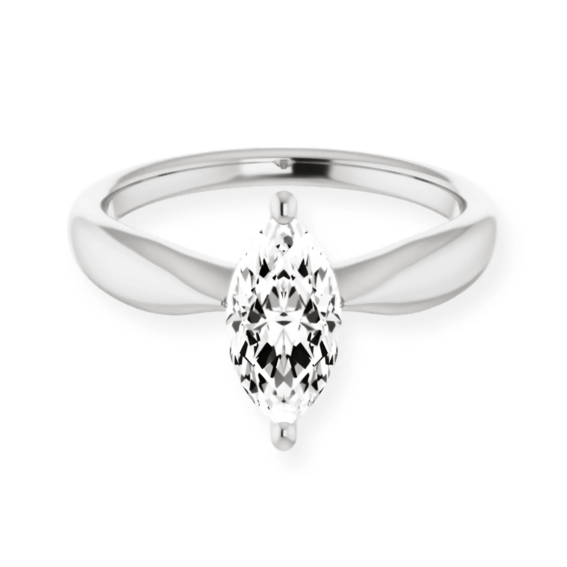 Marquise Diamond Solitaire Engagement Ring