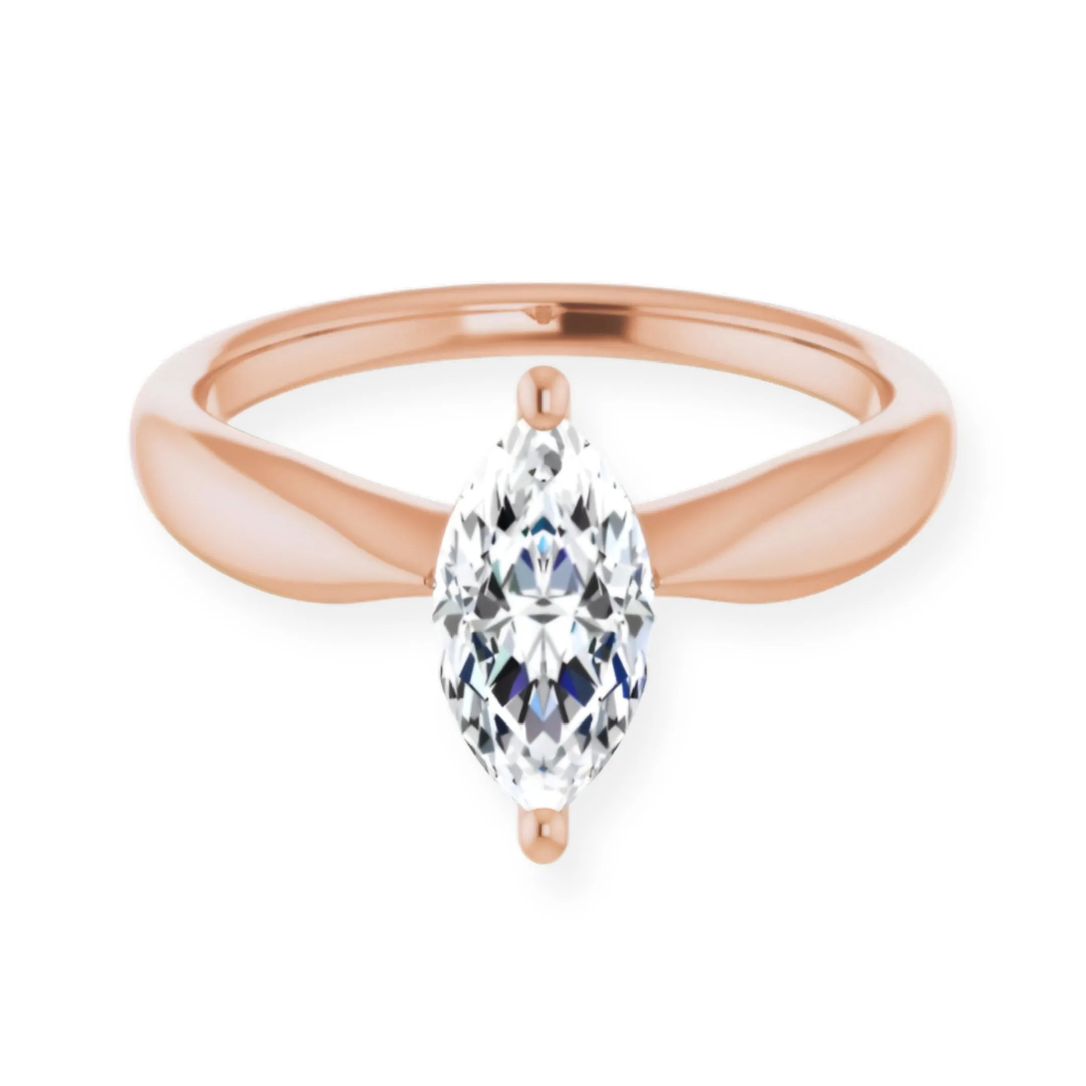 Marquise Diamond Solitaire Engagement Ring