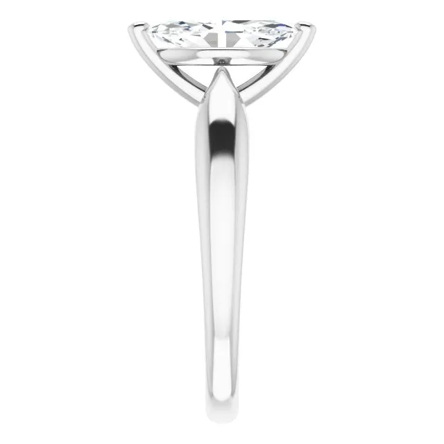 Marquise Diamond Solitaire Engagement Ring
