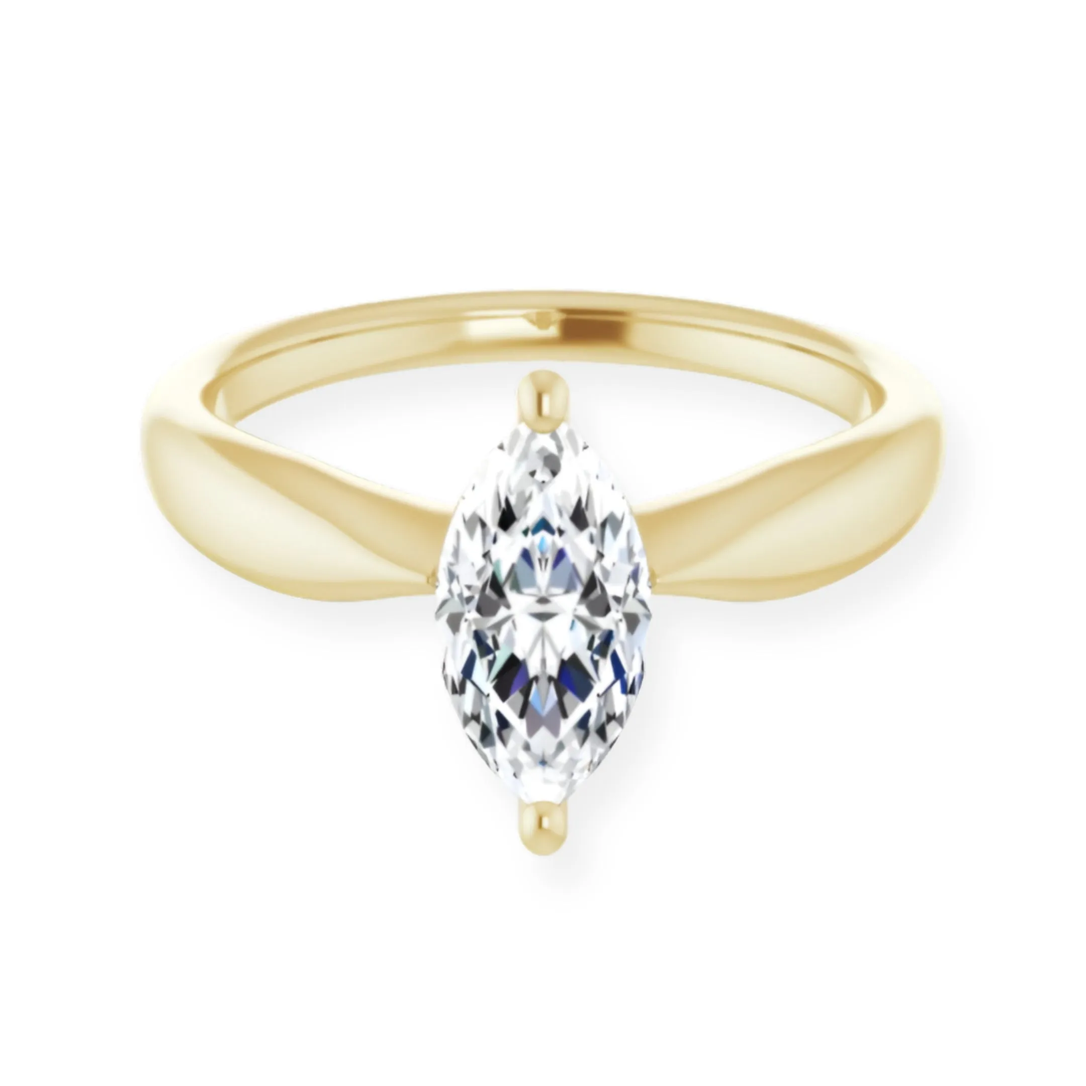 Marquise Diamond Solitaire Engagement Ring