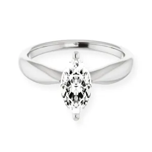 Marquise Diamond Solitaire Engagement Ring