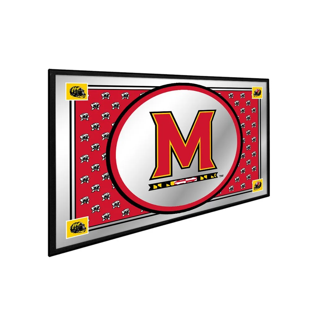 Maryland Terrapins: Team Spirit - Framed Mirrored Wall Sign
