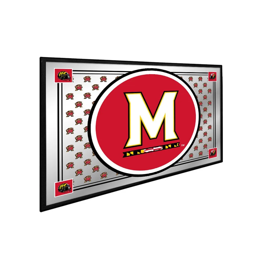 Maryland Terrapins: Team Spirit - Framed Mirrored Wall Sign
