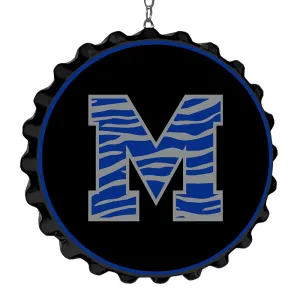 Memphis Tigers: Striped M - Bottle Cap Dangler