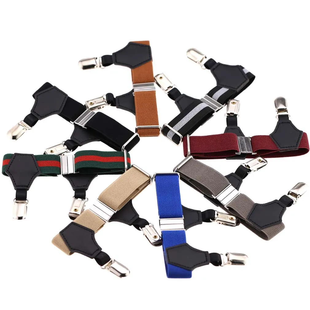 Men Women Fashion Cool Garter Suspenders red