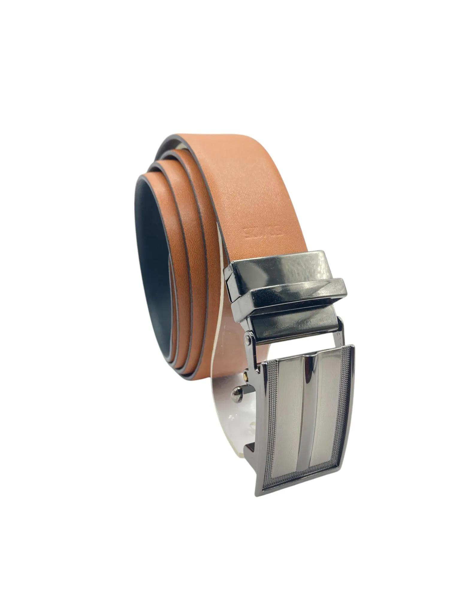 Mens Leather Belt Reversible with Auto-lock Buckle 35mm Envi [RR]