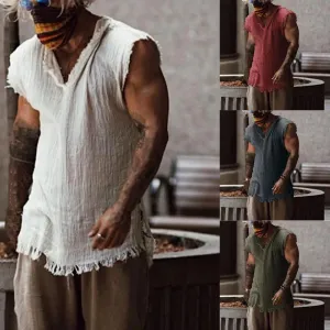 Men's Summer Vest – Wear-Resistant, Trendy V-Neck Tank Top, Breathable and Easy to Match, 2025 Summer Fashion