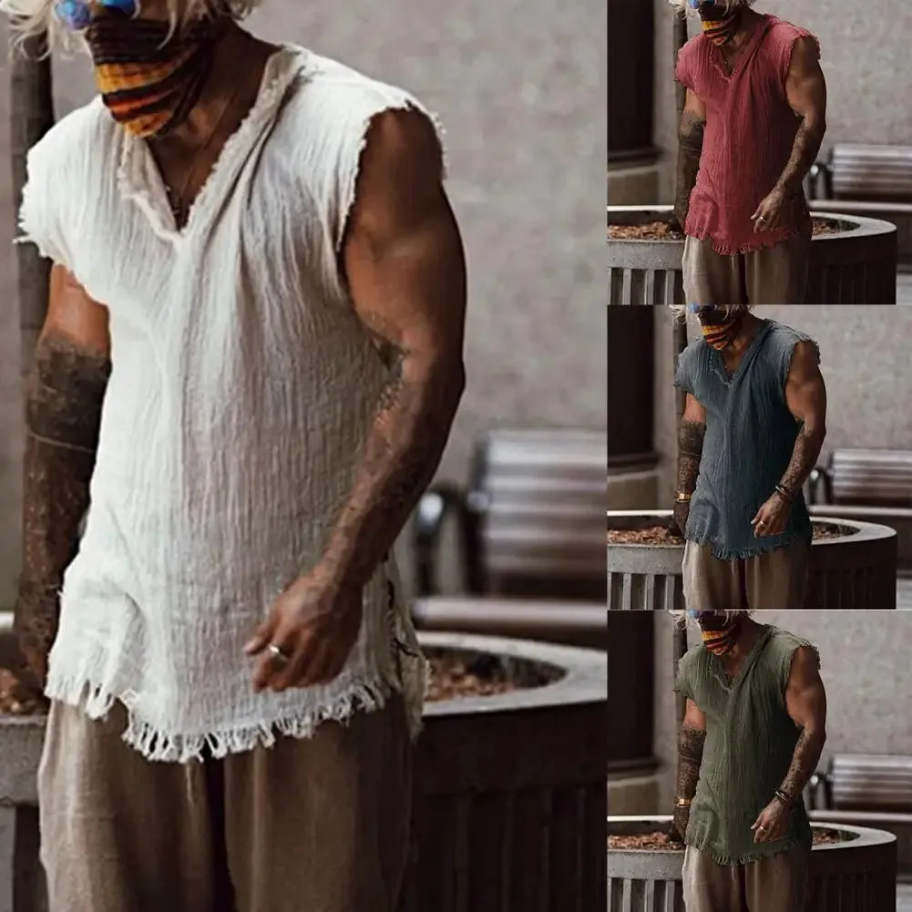 Men's Summer Vest – Wear-Resistant, Trendy V-Neck Tank Top, Breathable and Easy to Match, 2025 Summer Fashion