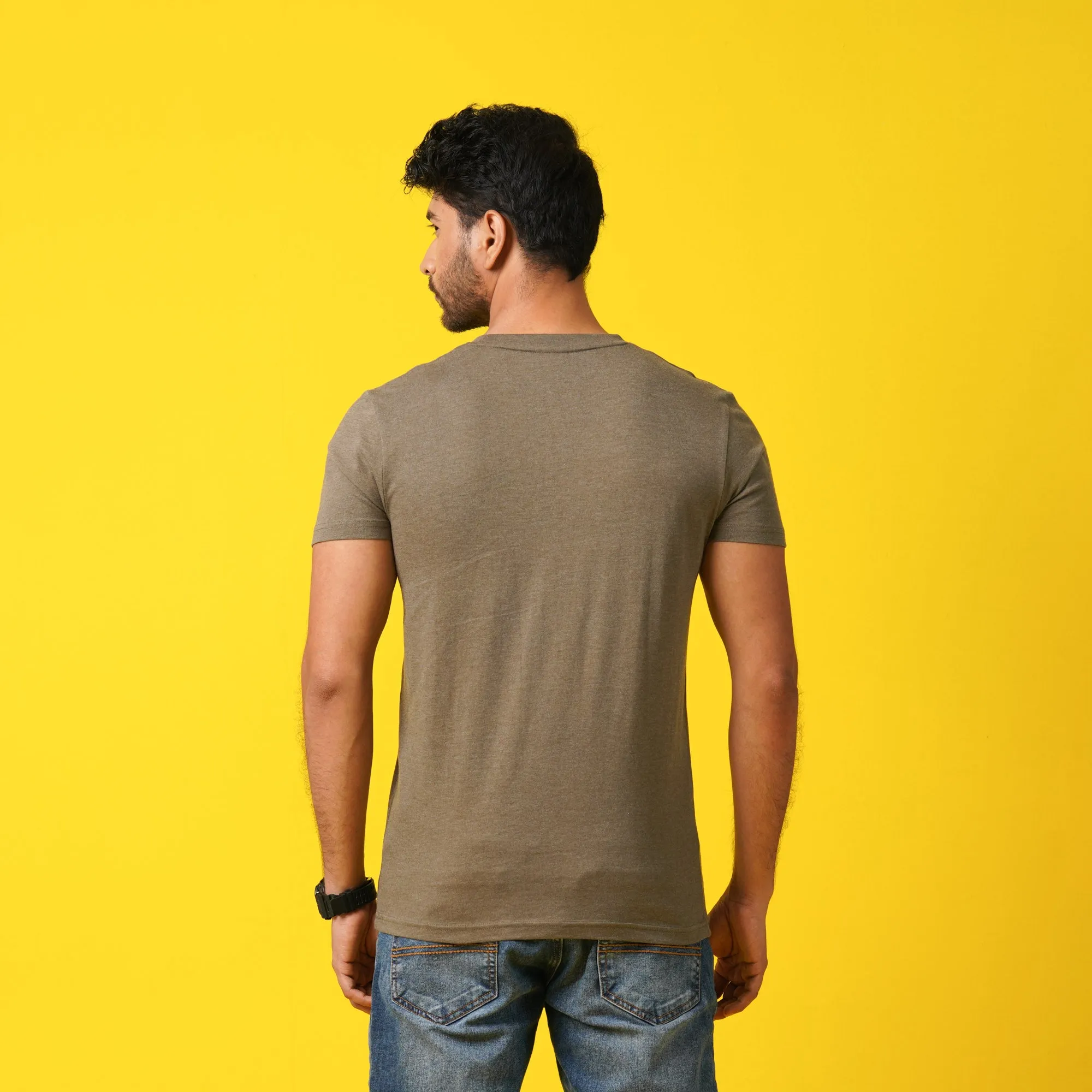 Mens T- Shirt-Olive